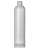 Natural HDPE cylinder bottle with 24-410 neck finish